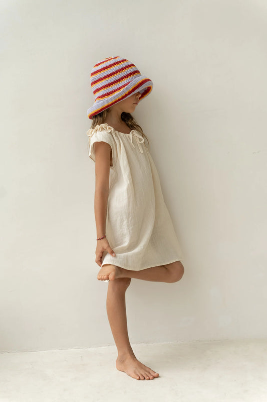 Crochet Hat - Sunset Stripe