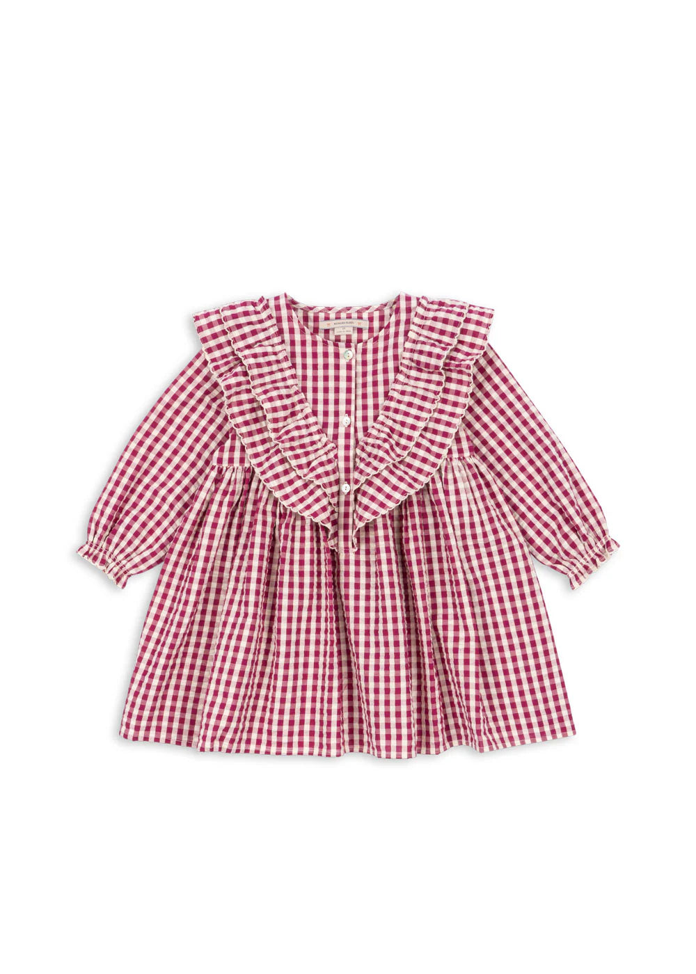 Kim Dress - Sangria/Butter Check