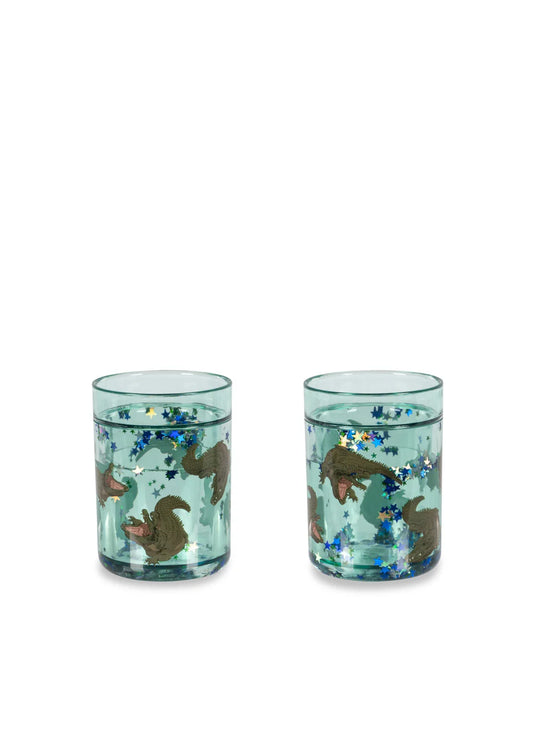 2 Pack Glitter Cups - Crocodile
