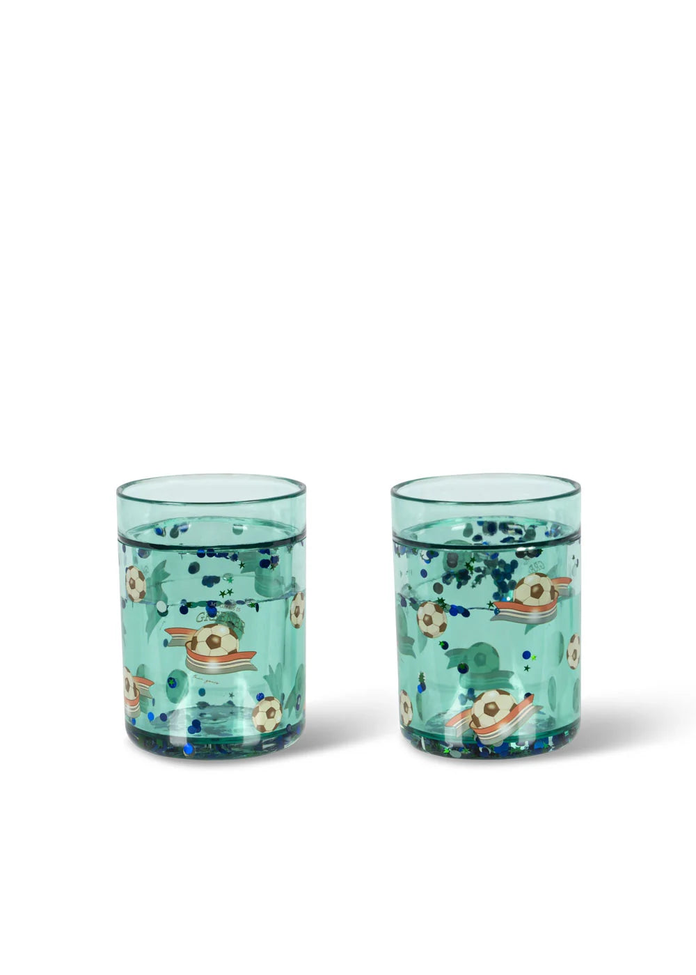 2 Pack Glitter Cups - Kick it