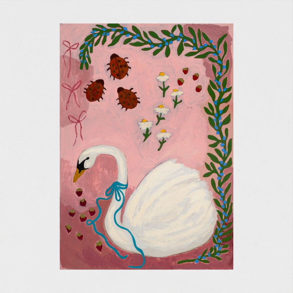 Sweetberry Swan on Paper