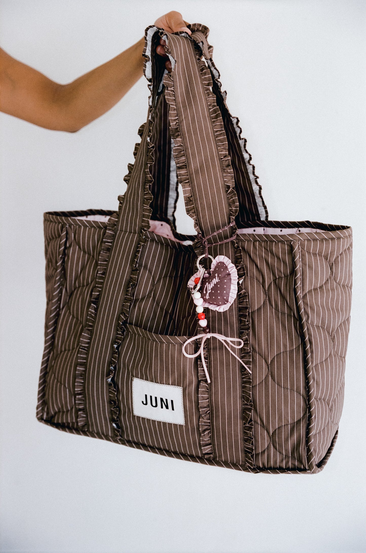 The Everything Bag - Cocoa Pinstripe *Pre-Order