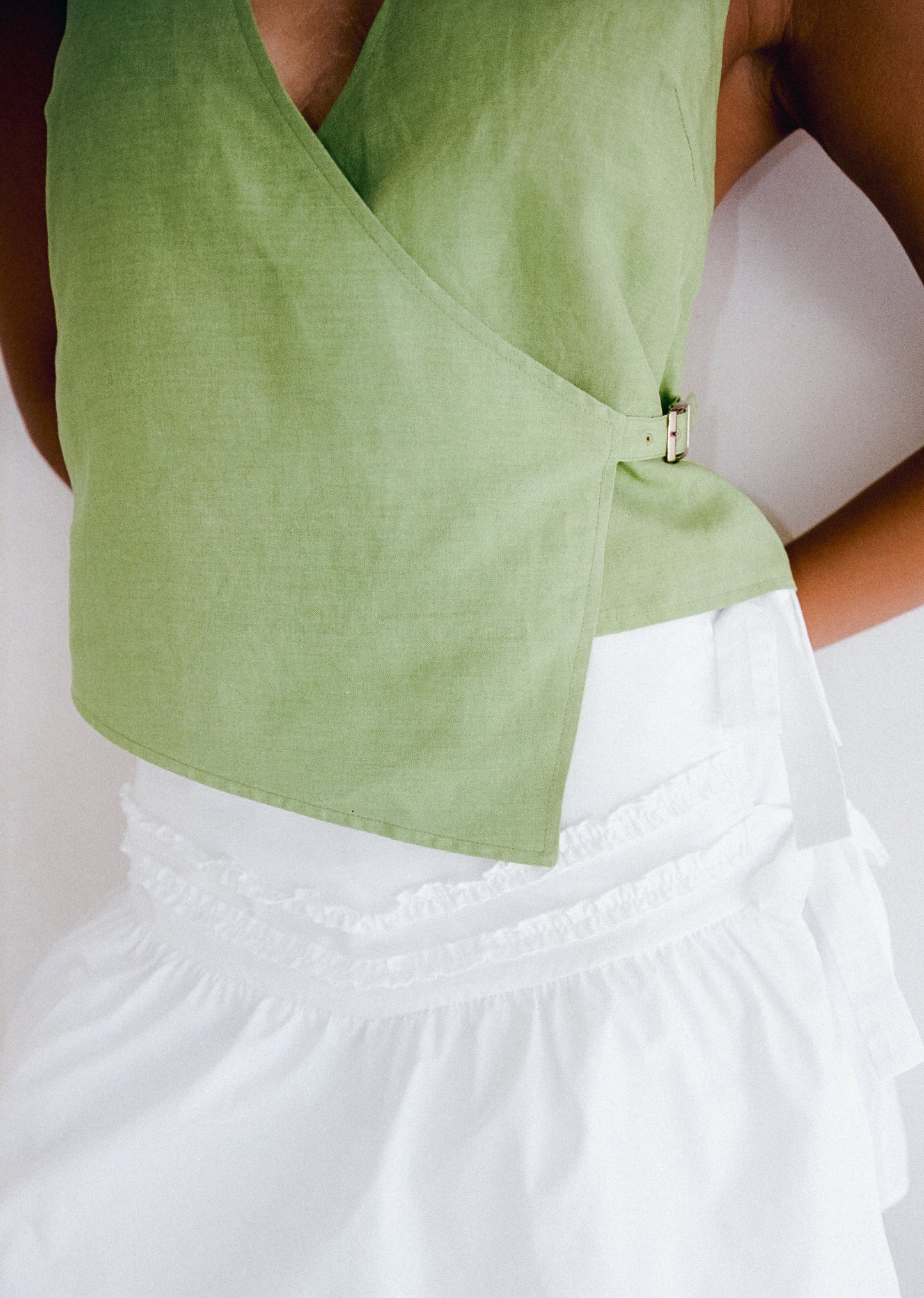 Georgie Halter Top - Pear