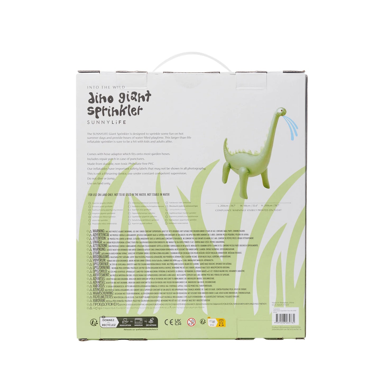 Dino Giant Sprinkler - Into The Wild