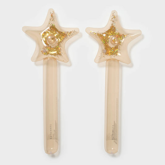 Kids Inflatable Star Wand - Princess Swan Gold