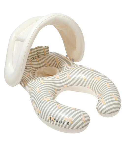 Float Together Baby Seat - Duck Sage Stripe