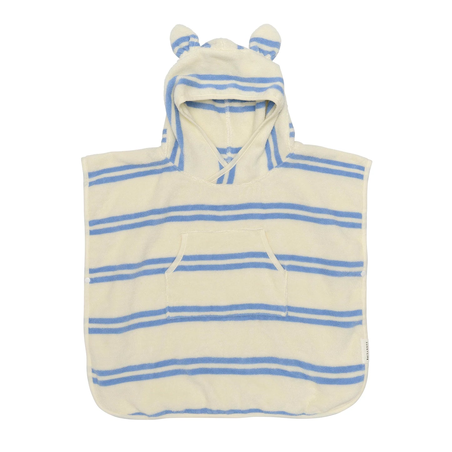 Kids Hooded Towel - Blue Stripe