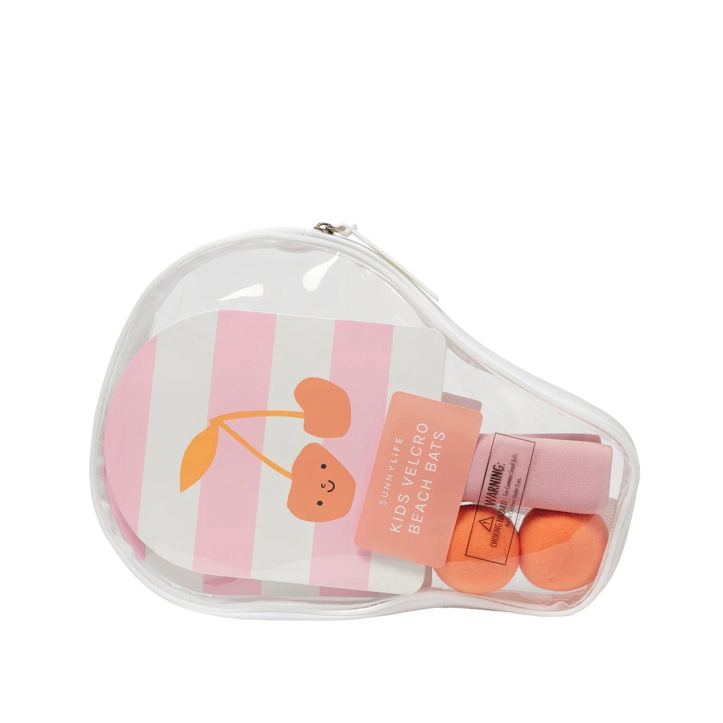 Kids Velcro Beach Bats - Cotton Candy Cherry