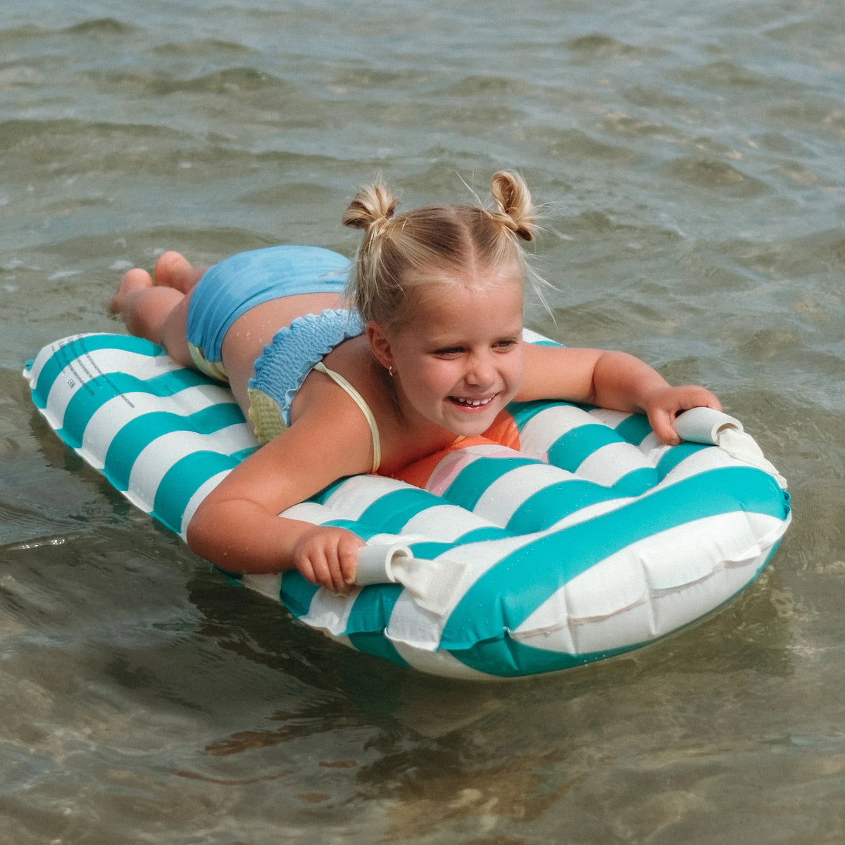 Kids Surf Mat - Green Stripe