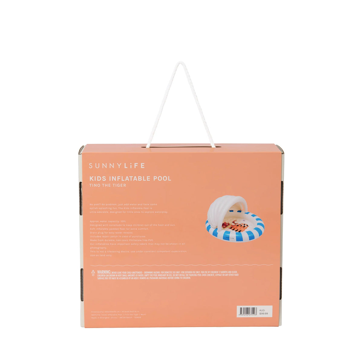 Kids Inflatable Pool - Tino The Tiger