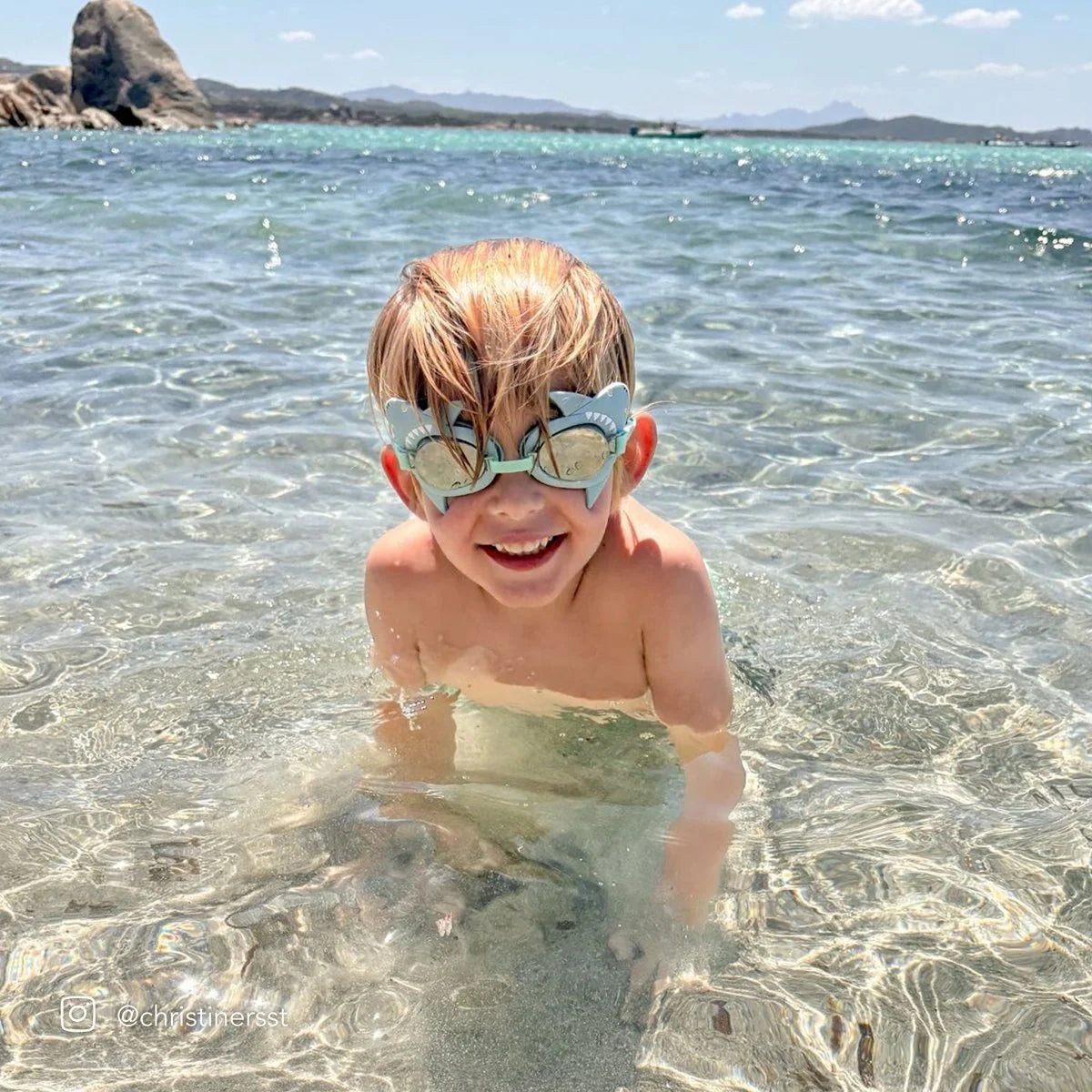 Kids Swim Goggles - Salty The Shark