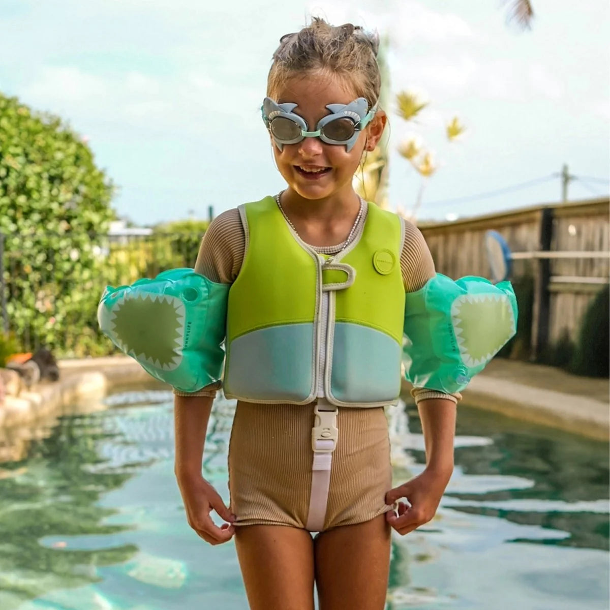 Kids Swim Goggles - Salty The Shark