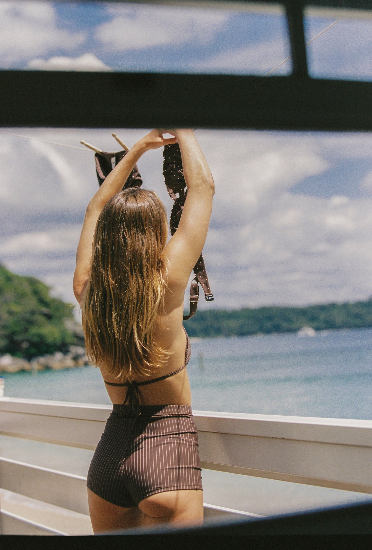 Emmie Short - Cocoa Pinstripe