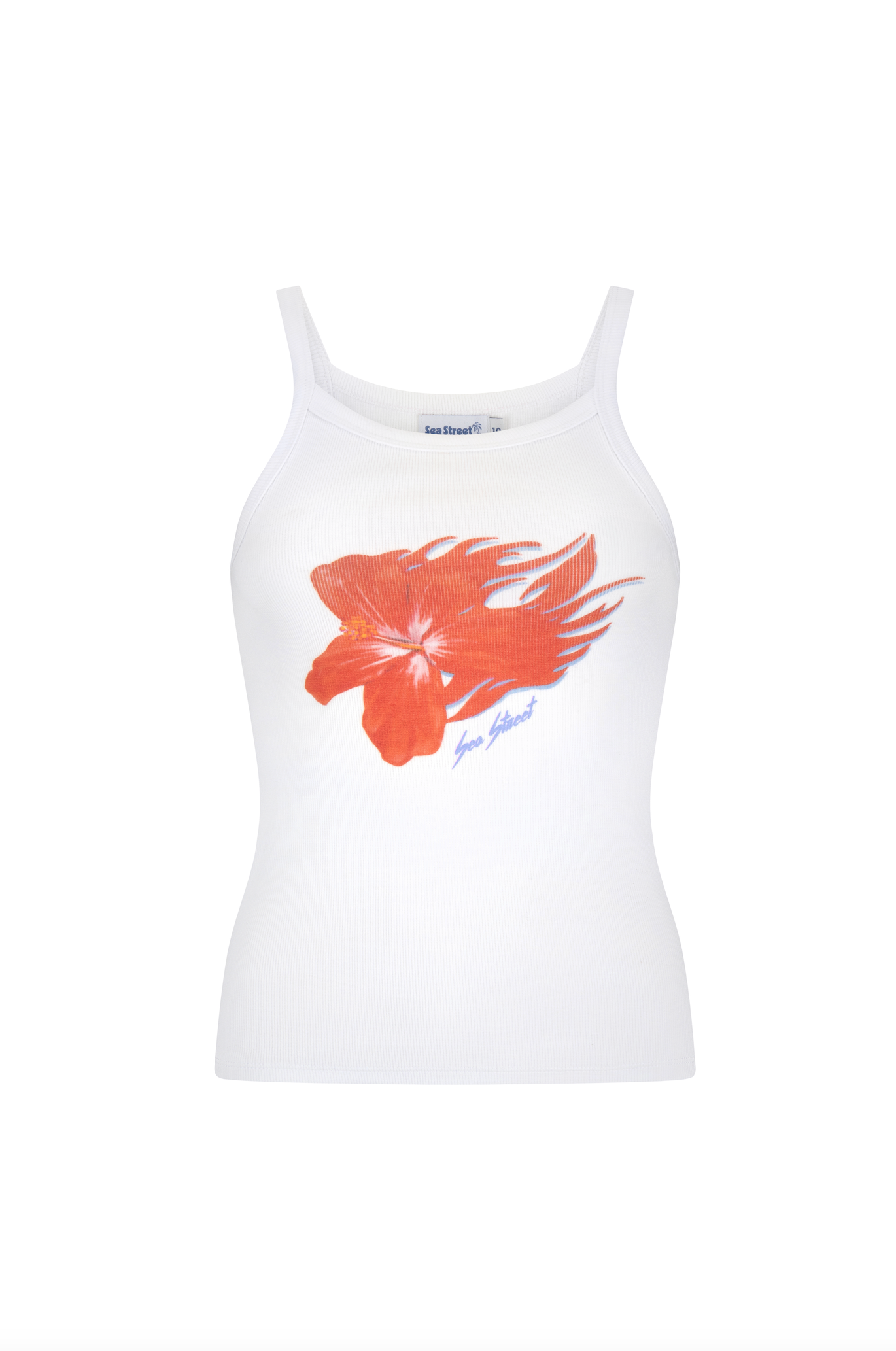 Flaming Hibiscus Singlet