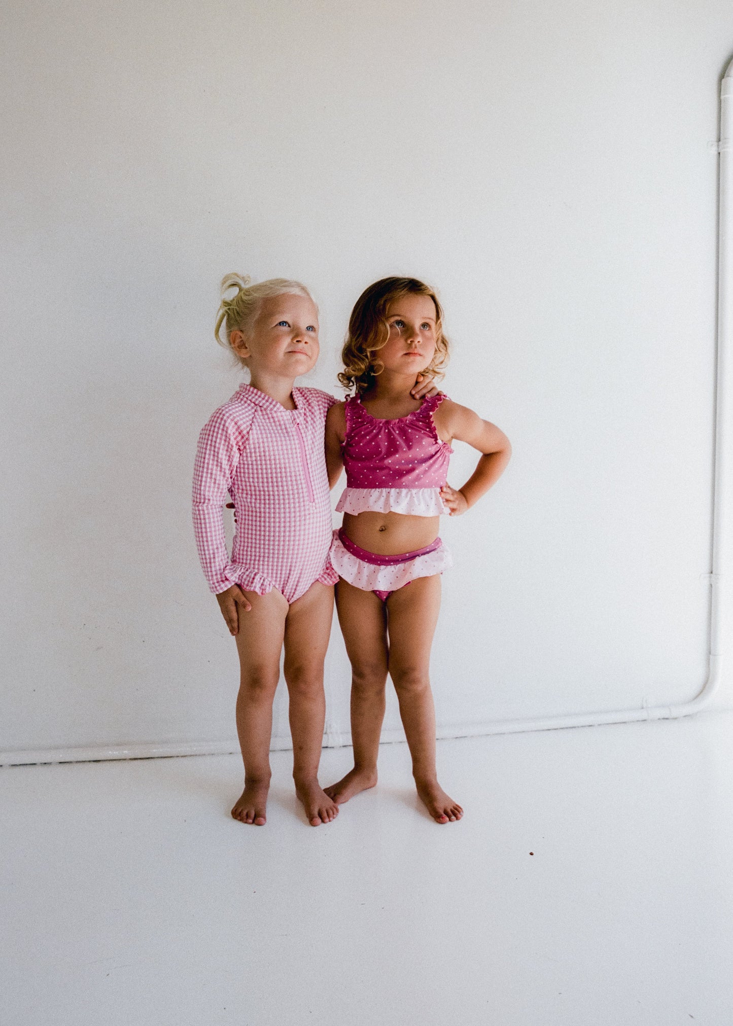 Letty Long Sleeve One Piece - Strawberry Gingham