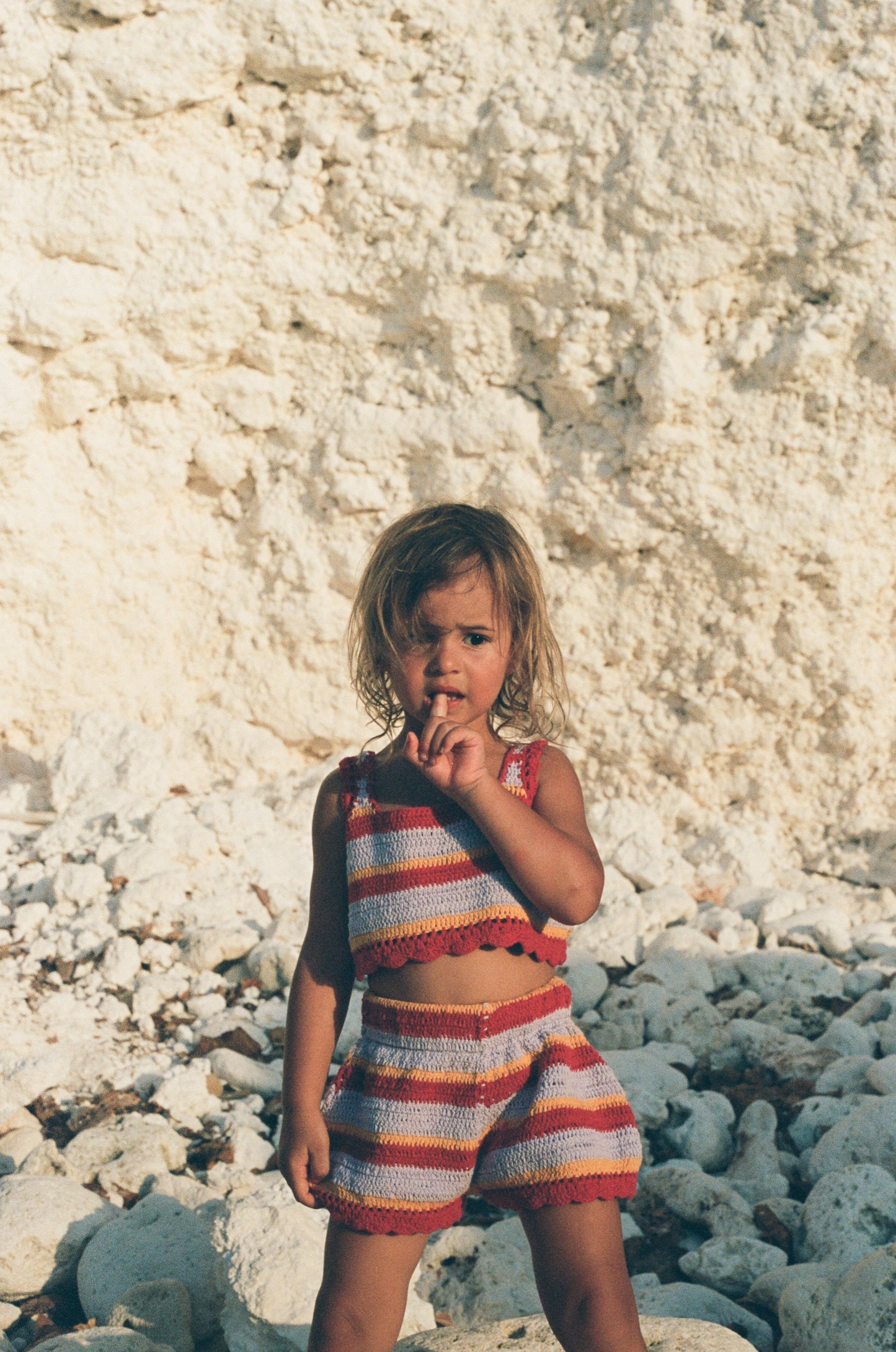 Crochet Top - Sunset Stripe