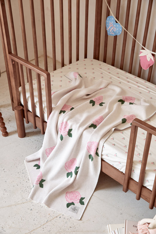 Roses Knit Blanket