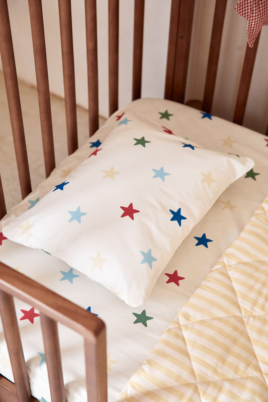 Stars Cot Pillowcase