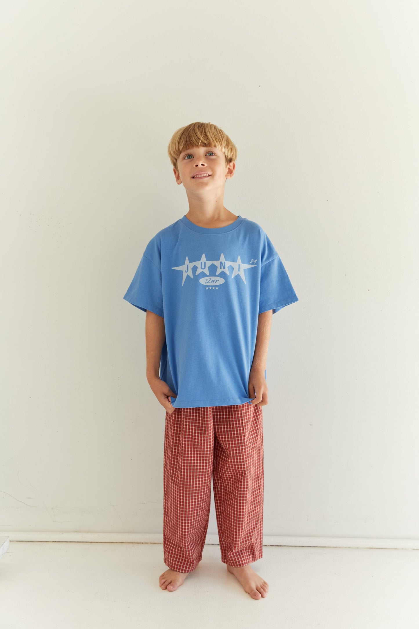 Benji Pant - Red Check