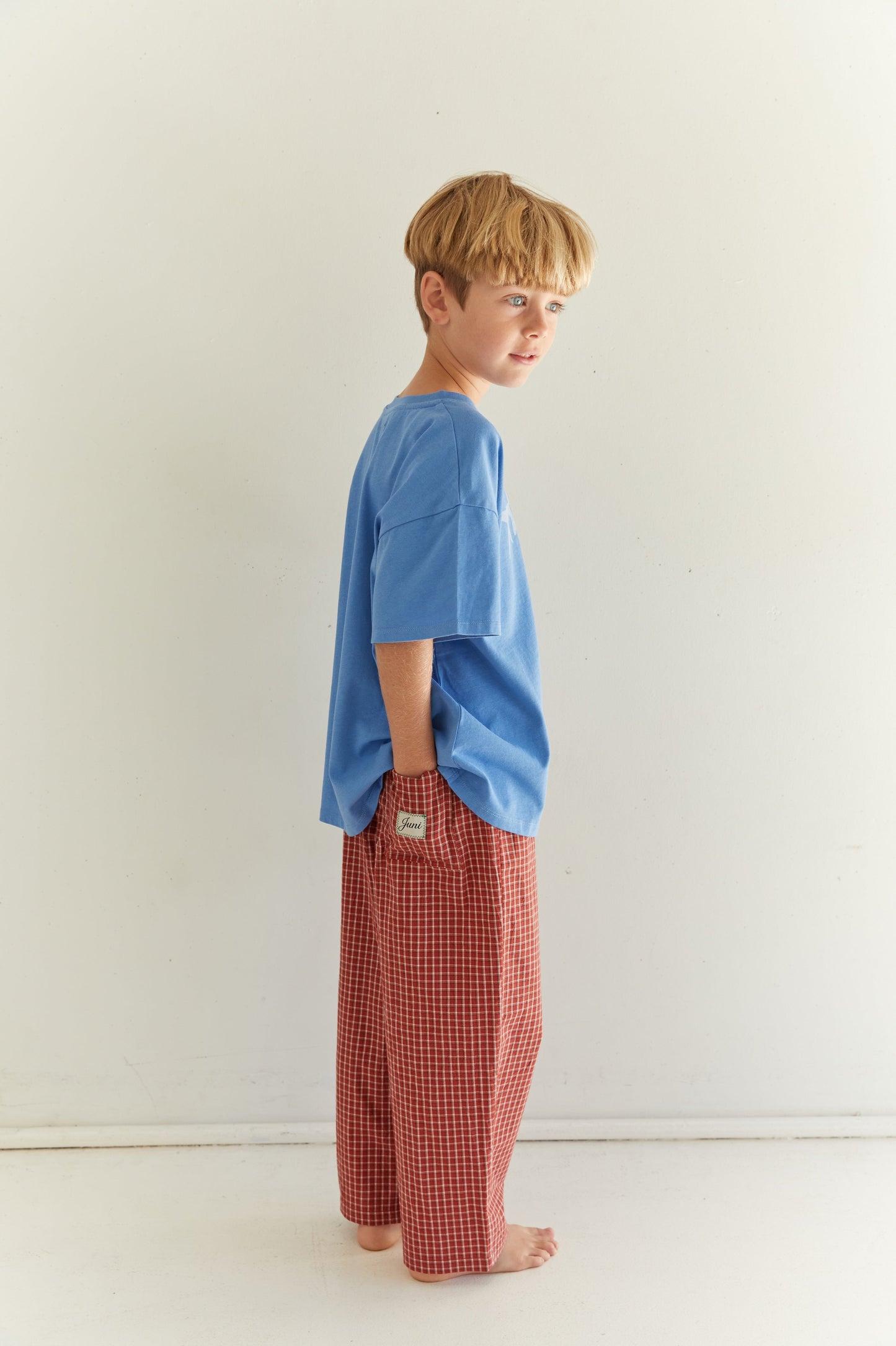 Benji Pant - Red Check