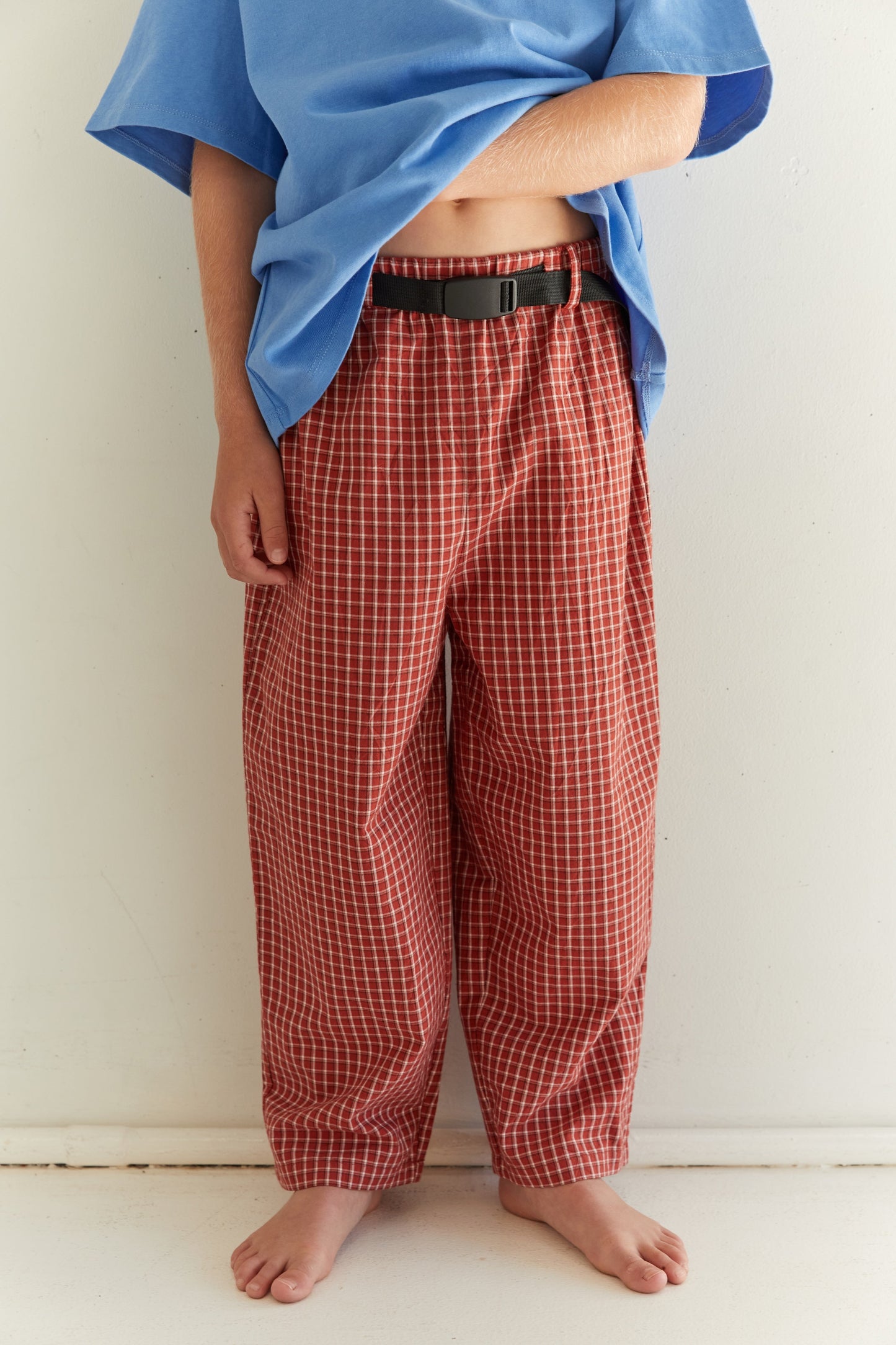 Benji Pant - Red Check