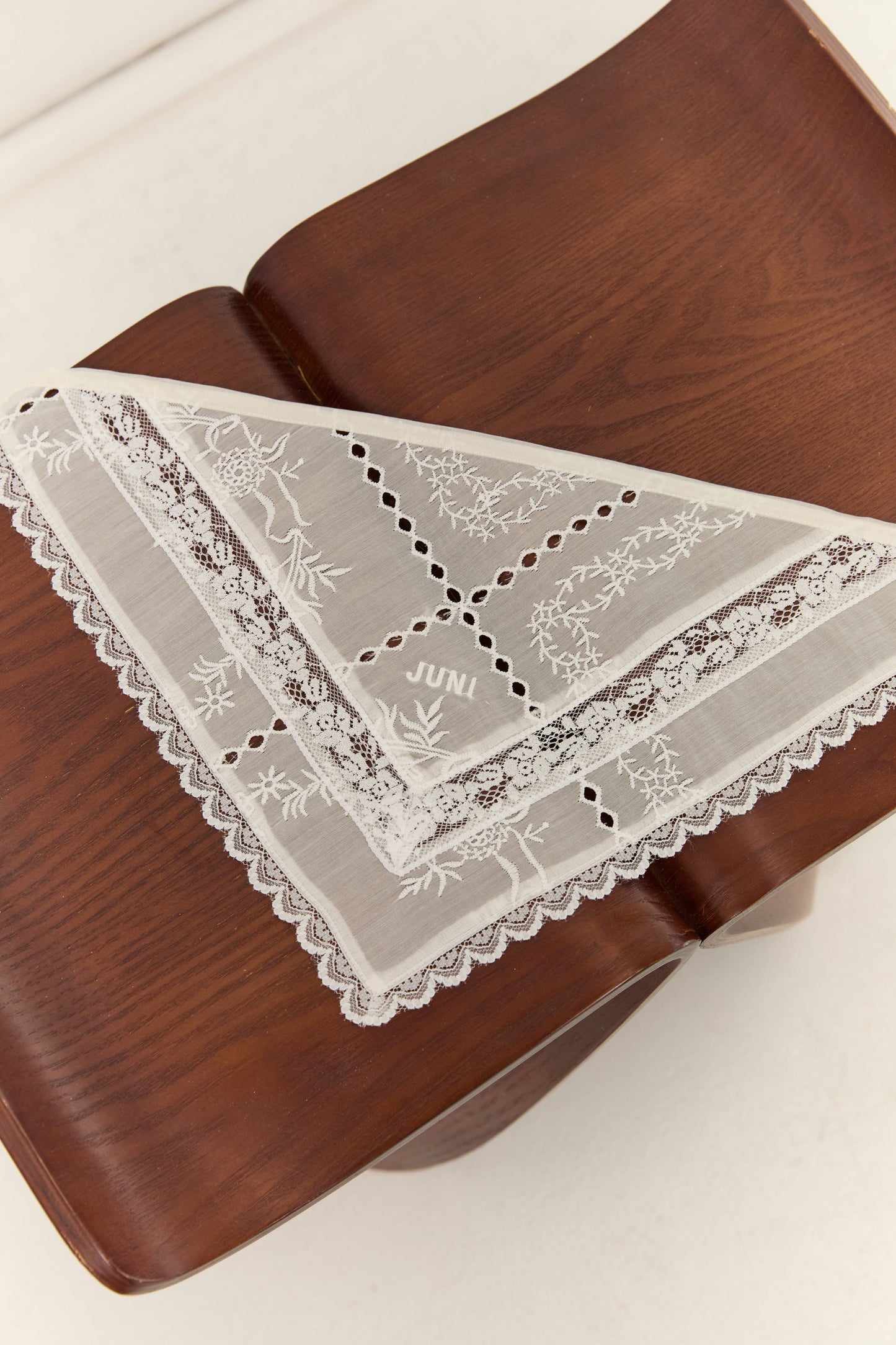 Lace Headscarf - Blanc