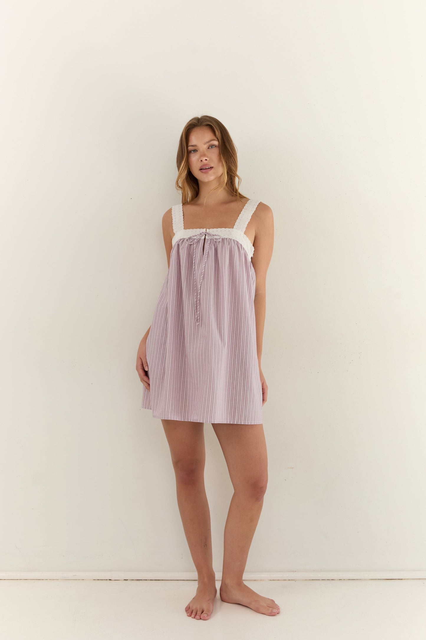 Valerie Mini Dress - Rosa Stripe