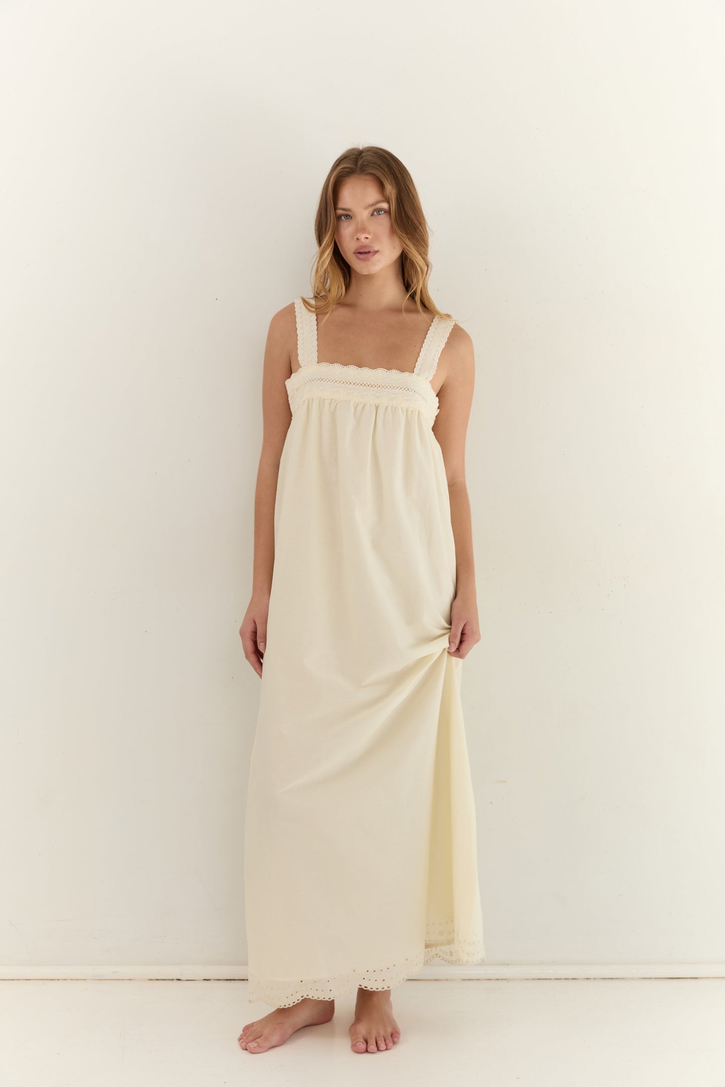 Francesca Maxi Dress - Soft Daffodil