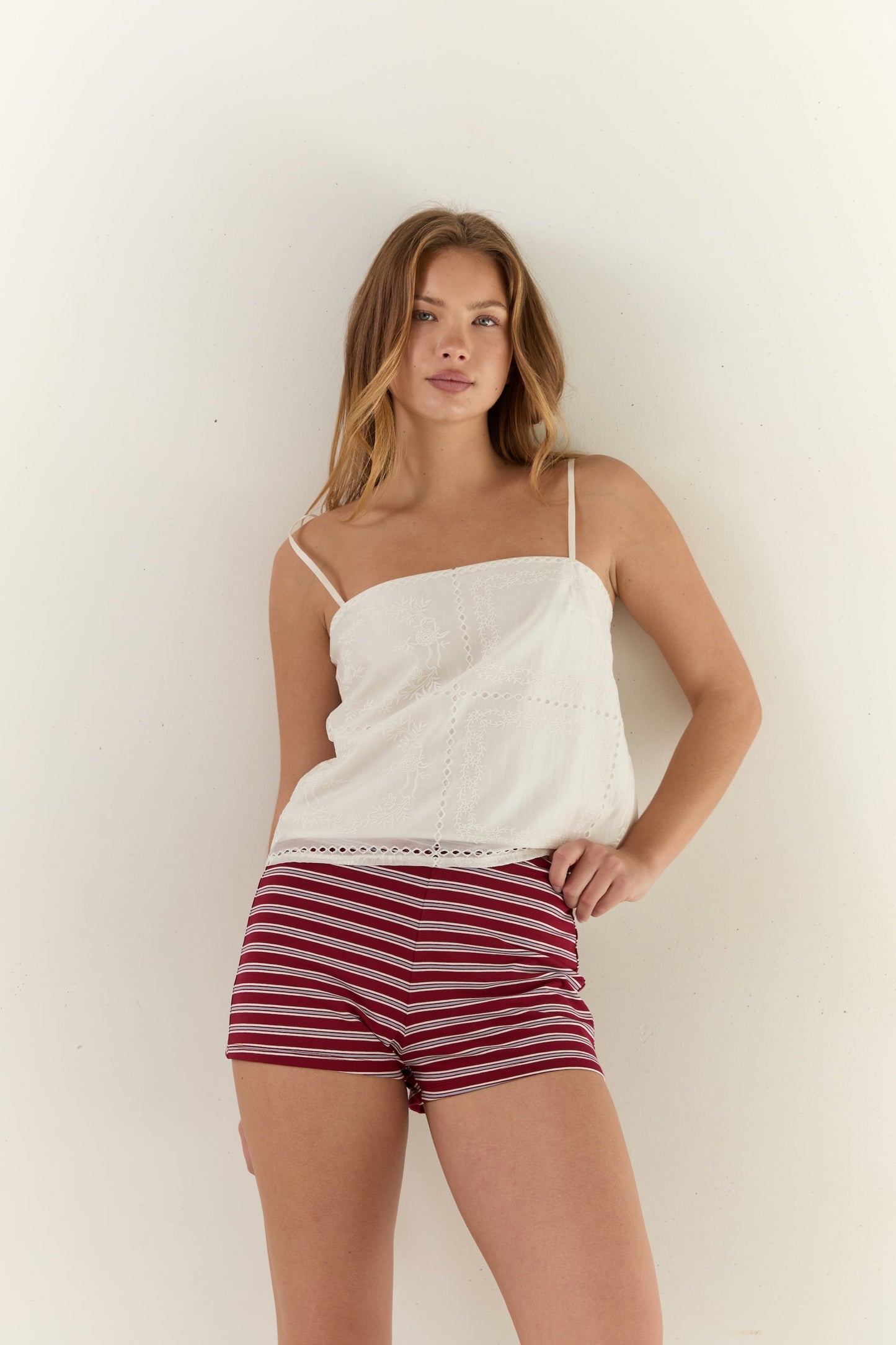 Nora Short - Cherry Stripe