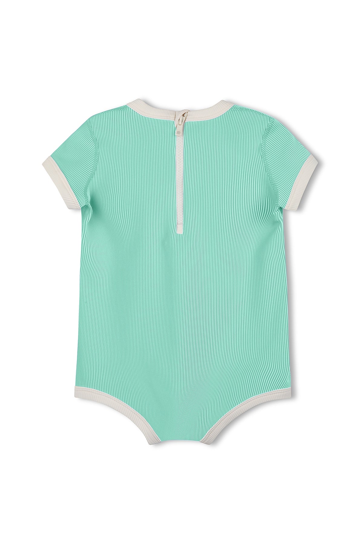 Mini Stripe Infant Onesie - Aqua