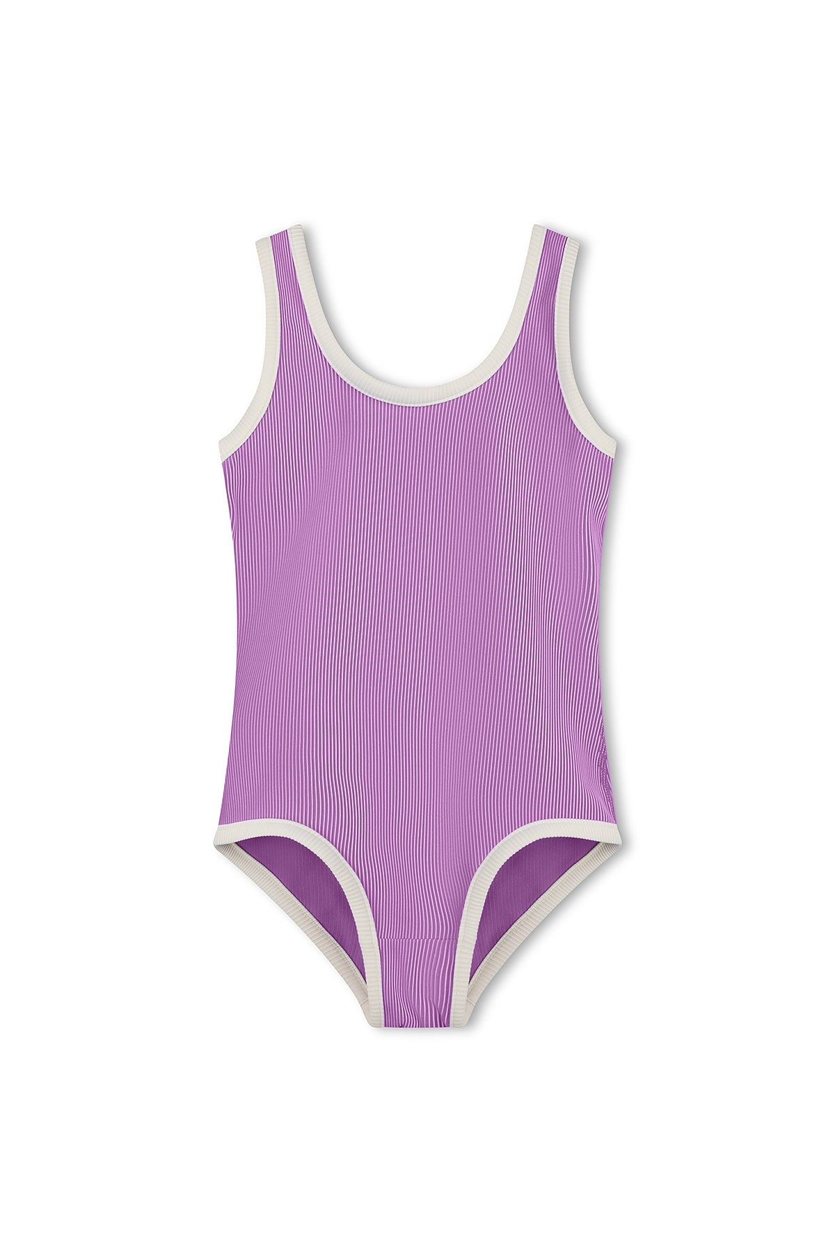 Mini Stripe Scoop One Piece - Lilac