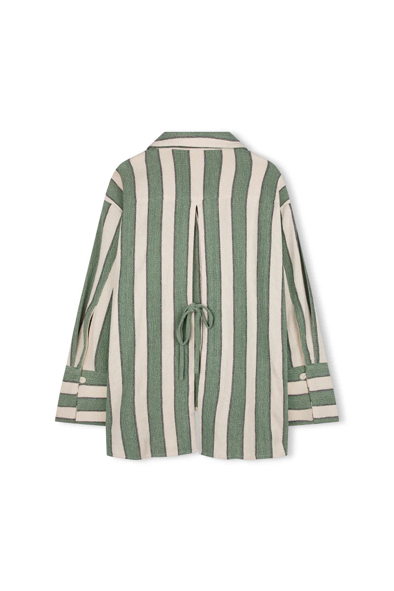 Eucalyptus Stripe Organic Cotton Shirt