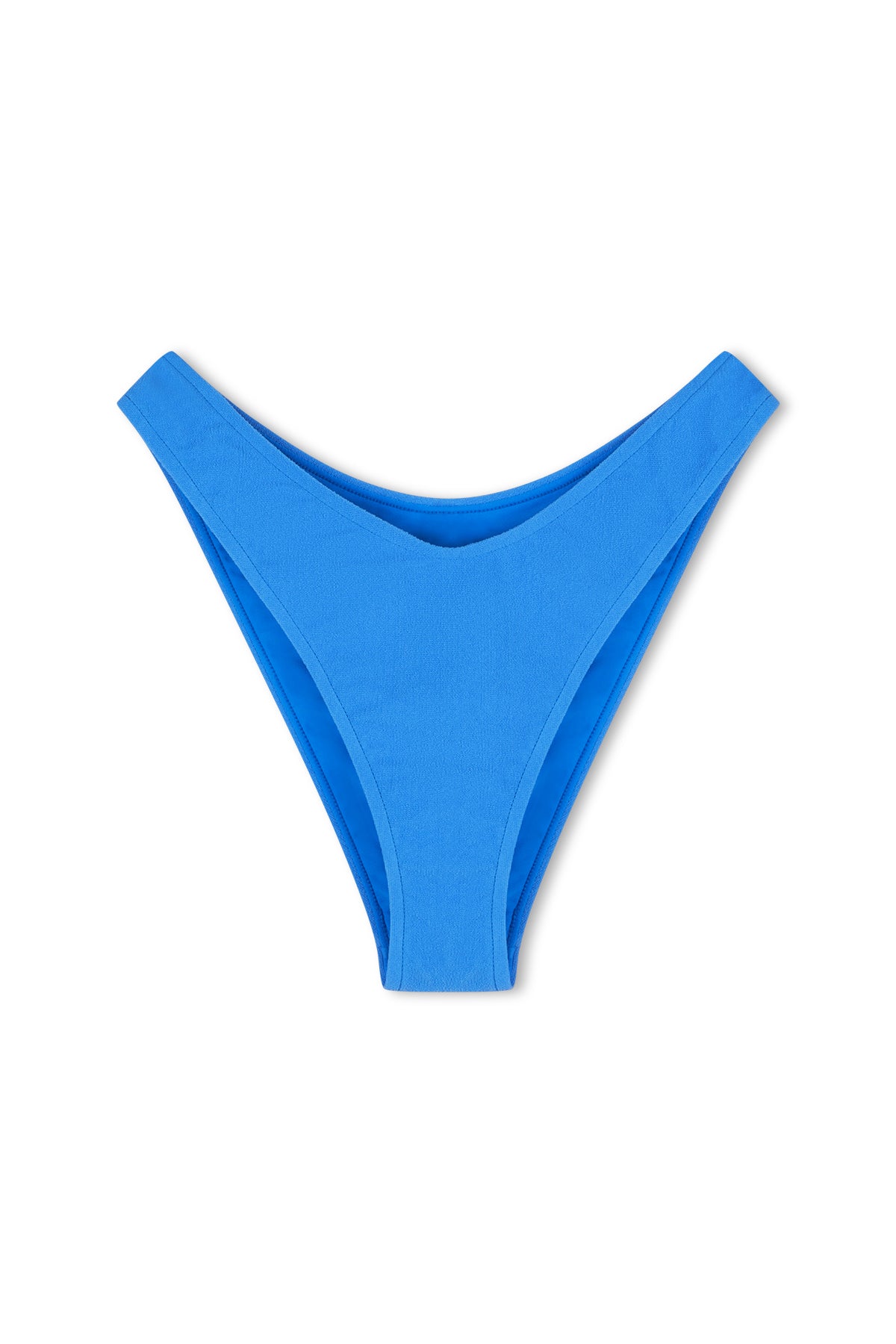 Ocean Blue Textured Curved Brief