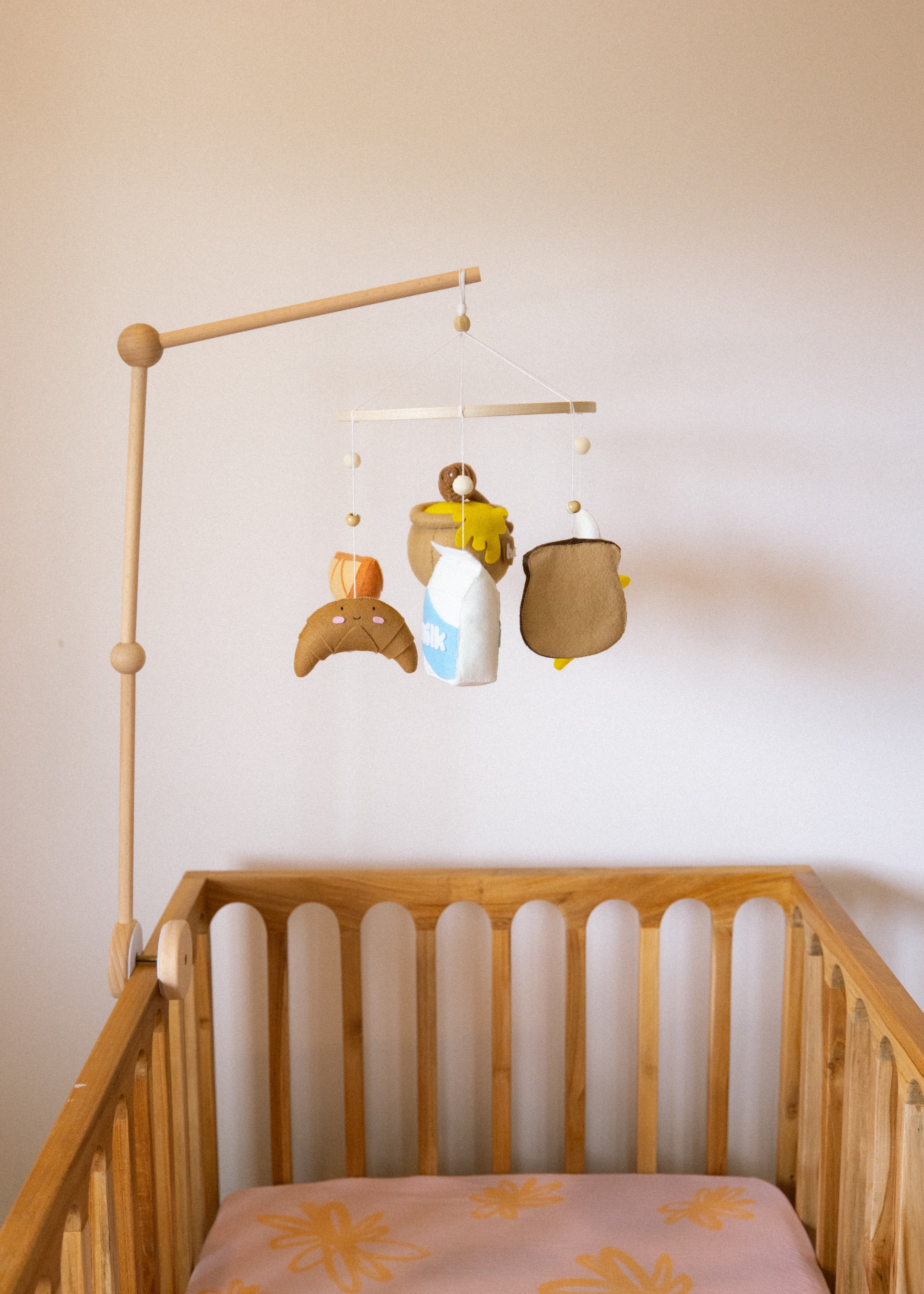 Yellow cot sale mobile