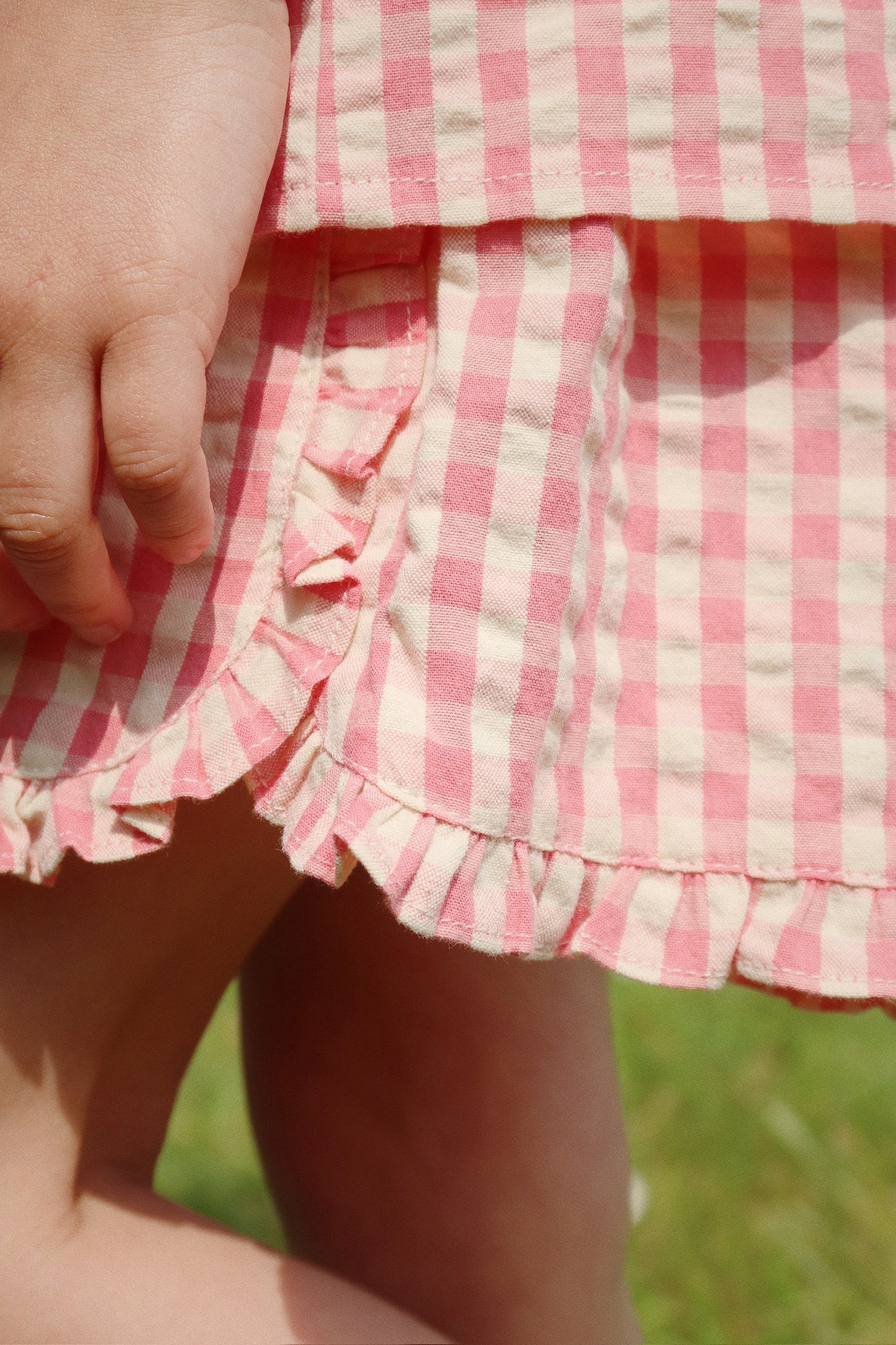 Kim Frill Shorts - Check