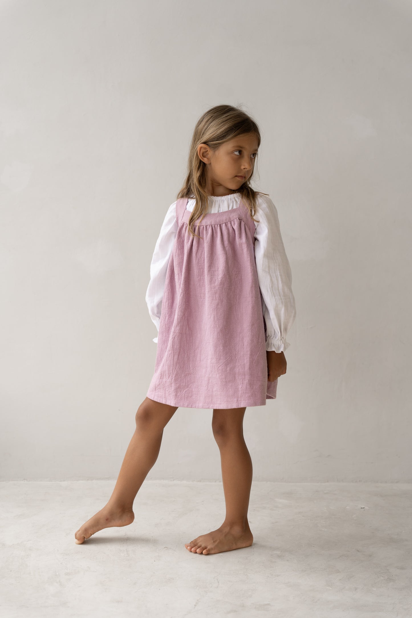 Iluka Pinafore - Mauve