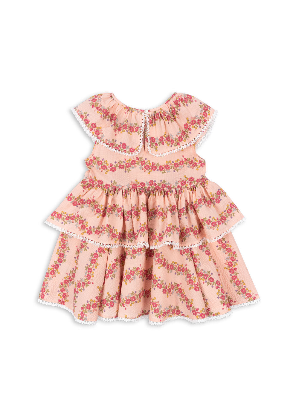 Bella Frill Dress - Floria Pink