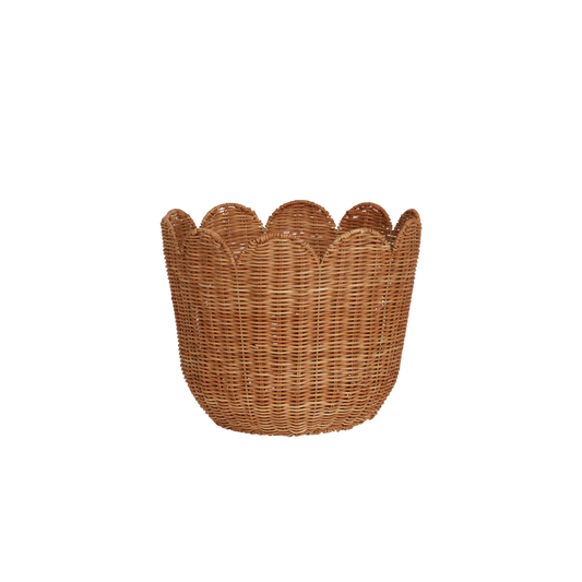 Rattan Tulip Basket Natural