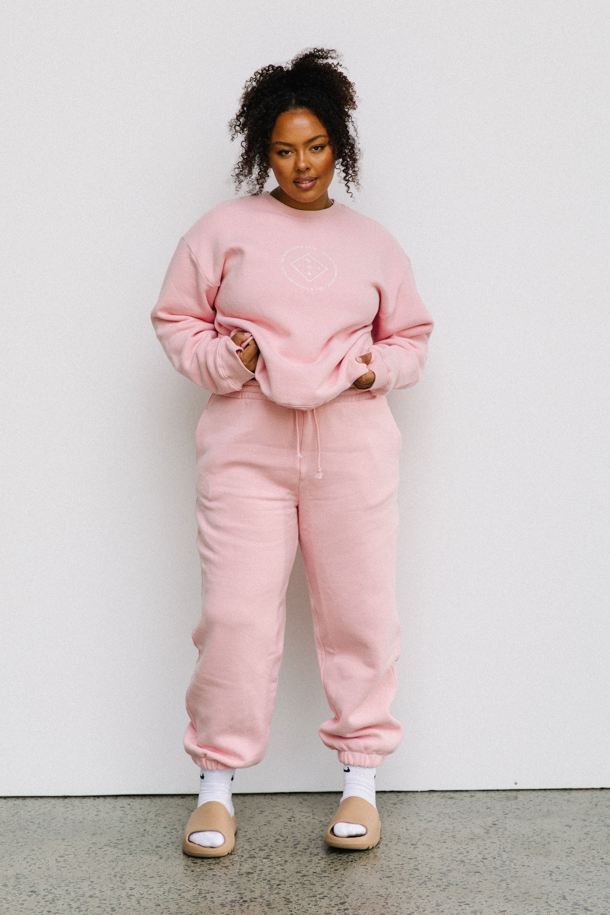 Pink sweatpants cheap sale