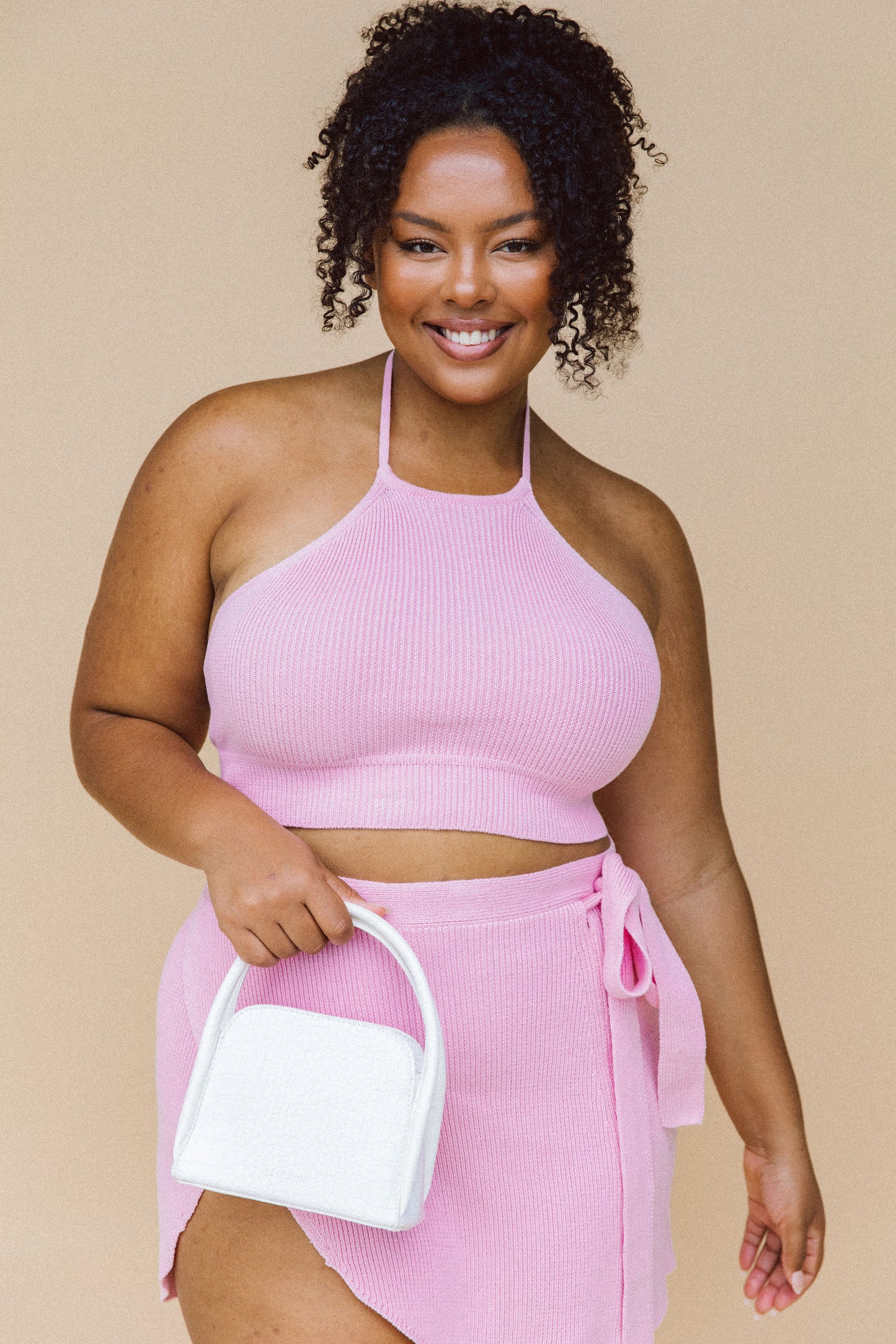 Vacation Wrap Skirt - Blush - SALE