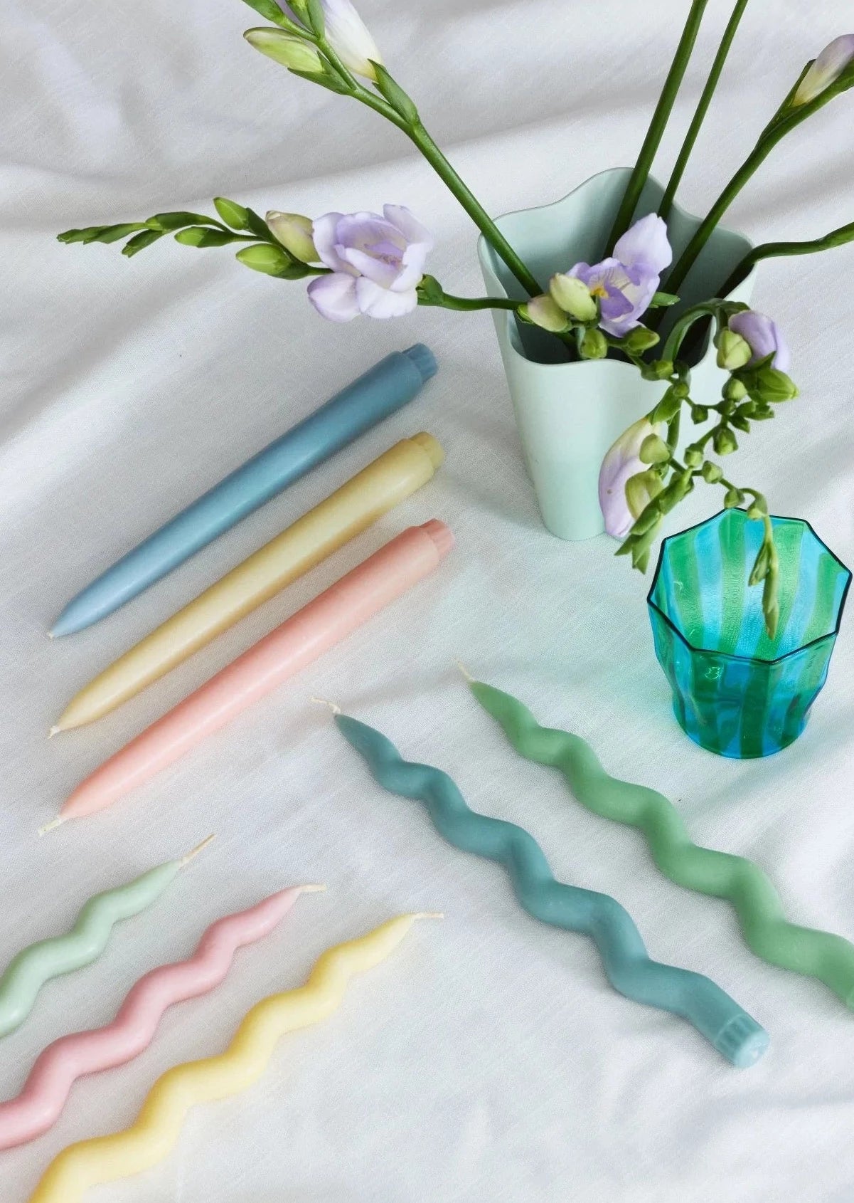Twinkling Taper Candle Set - Pastel Pops