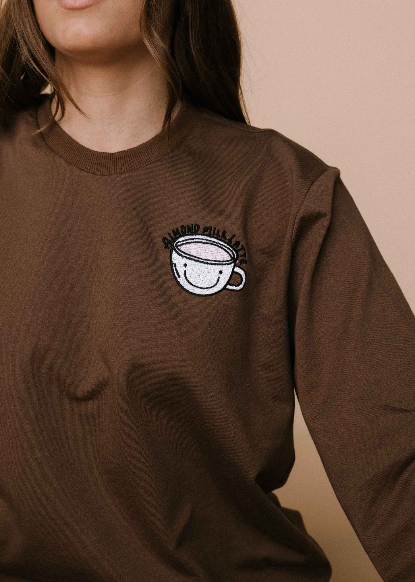 Almond milk latte sweater - chocolate - SALE
