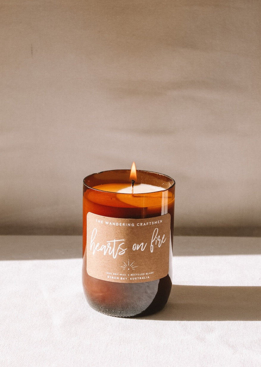 Hearts on Fire Candle